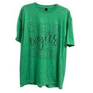NWOT Eagles Stacked Butter Soft Green Short Sleeve Graphic Tee XL
